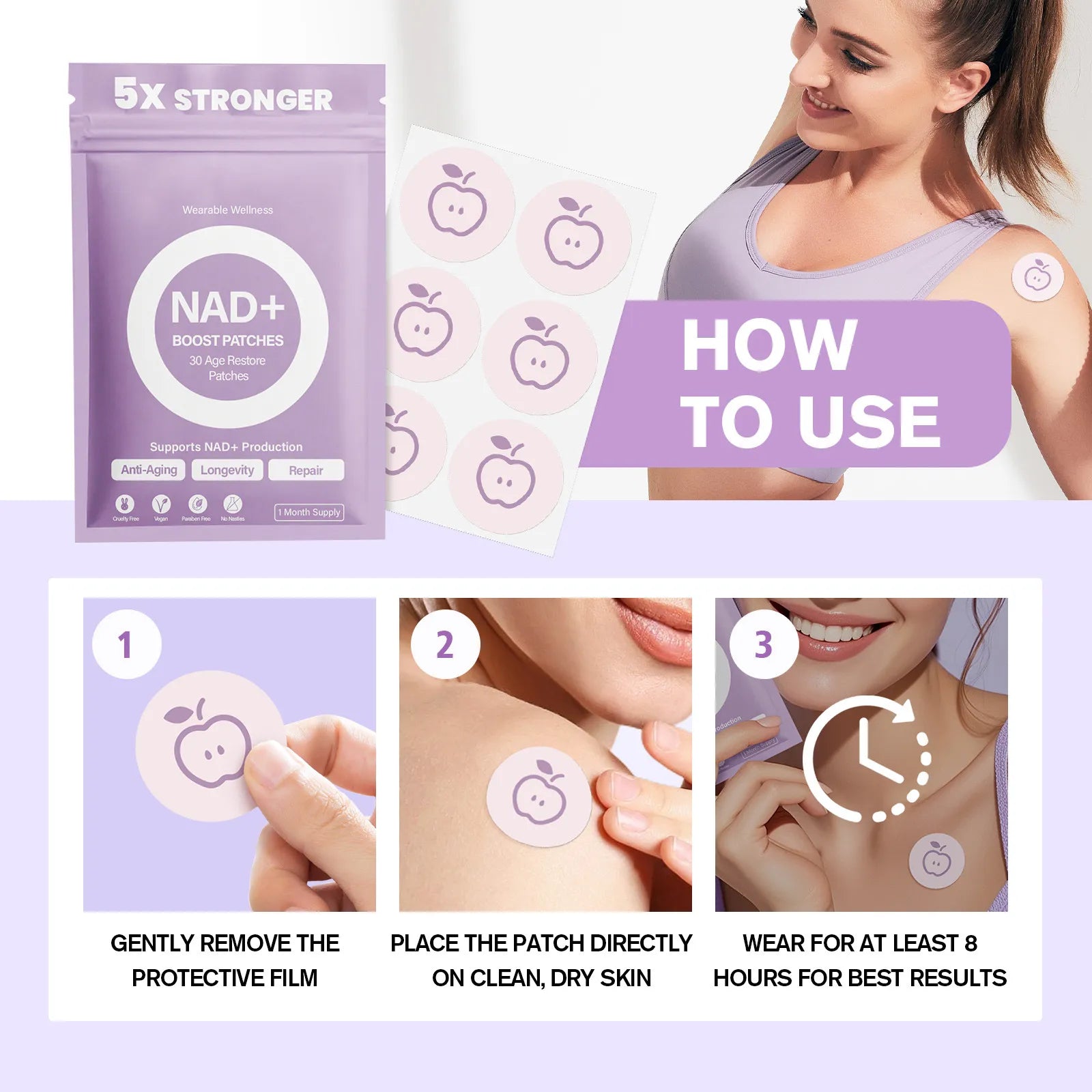 Wear Your Glow™ NAD+ Patches